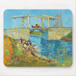 Tapis De Souris Vincent van Gogh - Pont Langlois à Arles #1