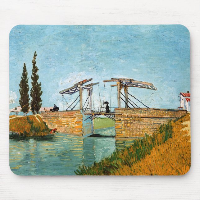 Tapis De Souris Vincent van Gogh - Pont Langlois à Arles #3 (Devant)
