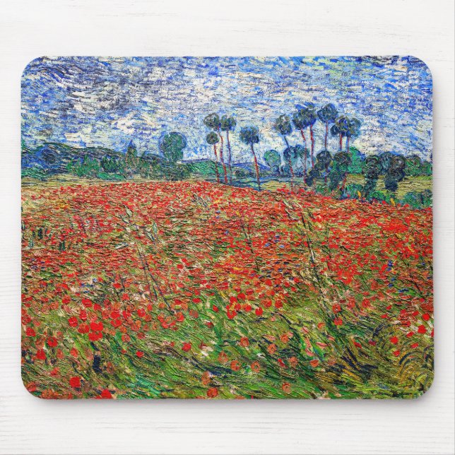 Tapis De Souris Vincent van Gogh - Poppy Field (Devant)