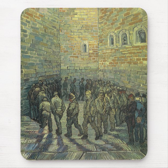Tapis De Souris Vincent van Gogh - Prisonniers exerçant (Devant)