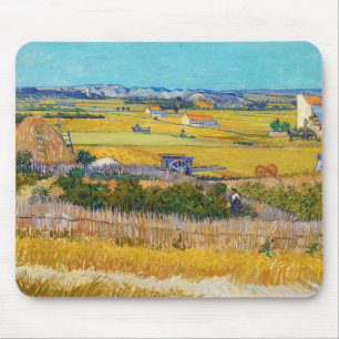 Tapis De Souris Vincent van Gogh - Récolte à La Crau