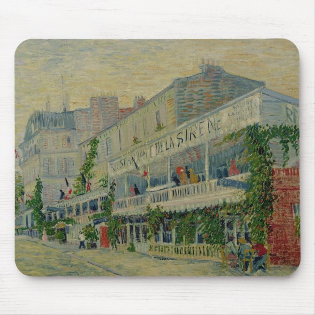 Tapis De Souris Vincent van Gogh | Restaurant de la Sirene (Devant)