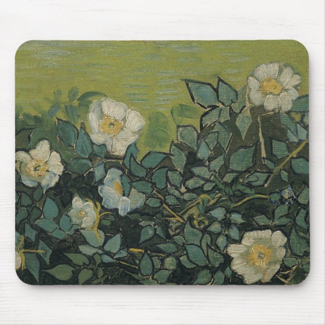 Tapis De Souris Vincent van Gogh - Roses sauvages (Devant)