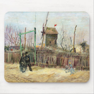 Tapis De Souris Vincent van Gogh - Scène de rue à Montmartre
