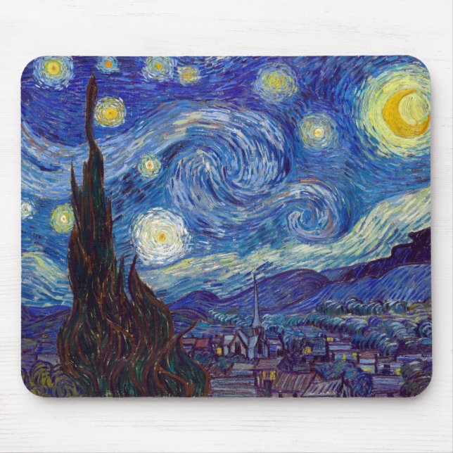 Tapis De Souris VINCENT VAN GOGH - Starry night 1889 (Devant)