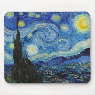 Tapis De Souris Vincent Van Gogh Starry Nuit Vintage Art