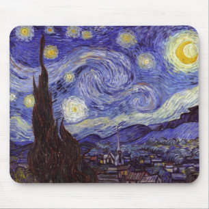 Tapis De Souris Vincent Van Gogh Starry Nuit Vintage Art