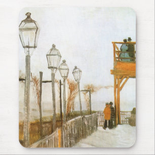 Tapis De Souris Vincent van Gogh - Terrasse et pont d'observation