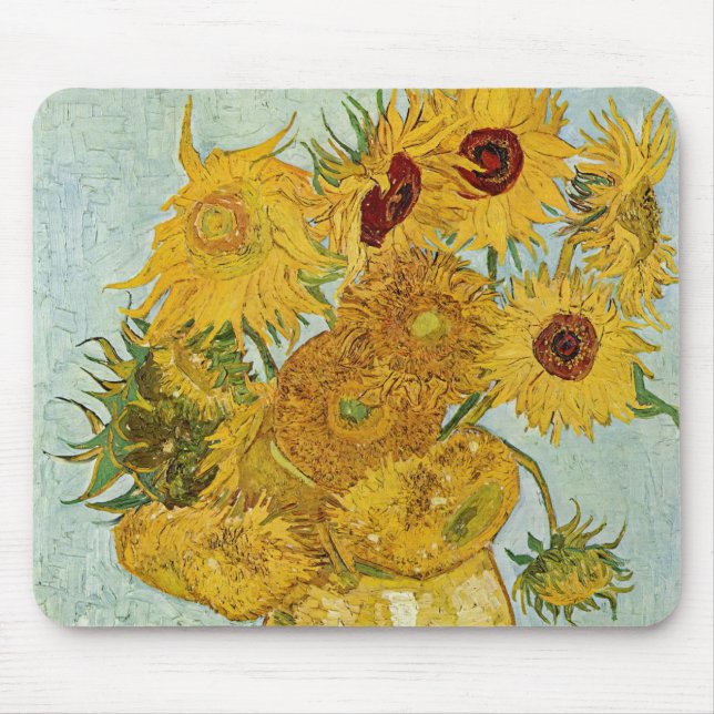 Tapis De Souris Vincent Van Gogh - Vase avec douze tournesols (Devant)