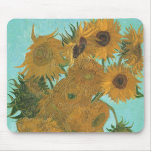 Tapis De Souris Vincent van Gogh - Vase avec douze tournesols