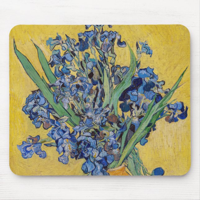 Tapis De Souris Vincent van Gogh - Vase avec Irises (Devant)