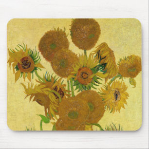 Tapis De Souris Vincent van Gogh - Vase avec quinze tournesols
