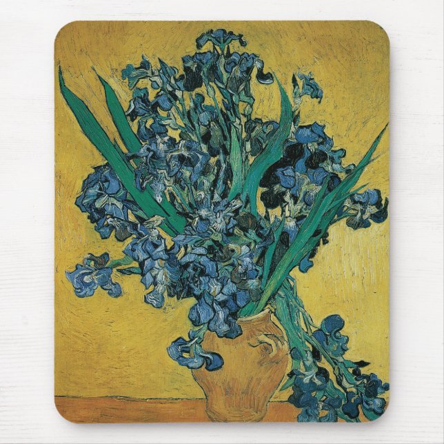 Tapis De Souris Vincent van Gogh - Vase w Irises Arrière - plan ja (Devant)