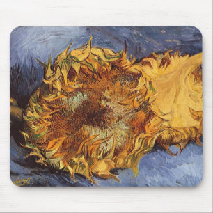Tapis De Souris Vincent van Gogh - Vie morte : Deux tournesols cou