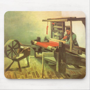 Tapis De Souris Vincent van Gogh Weaver face à la roue à rotation