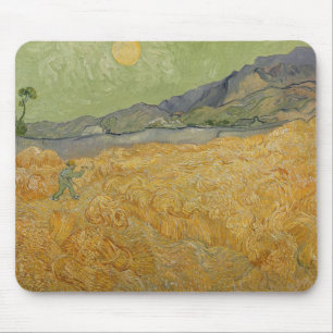 Tapis De Souris Vincent van Gogh  Wheatfield with Reaper, 1889