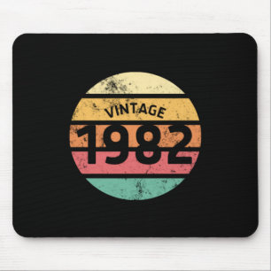 Tapis De Souris Vintage 1982 Magnifique 40E Anniversaire Rétro 198
