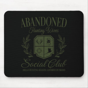 Tapis De Souris Vintage Abyndonte Chasse Villes Social Club Huntin