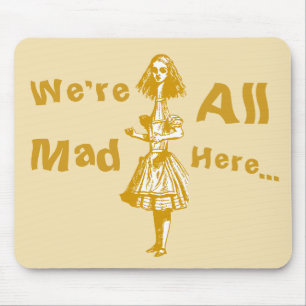 Tapis De Souris Vintage Alice étirée au pays des merveilles