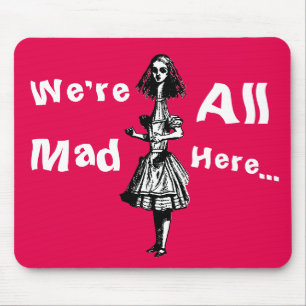 Tapis De Souris Vintage Alice étirée au pays des merveilles