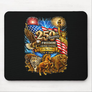Tapis De Souris Vintage américain 250e anniversaire 1776-2026
