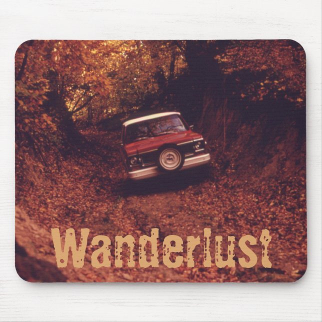 Tapis De Souris Vintage Americana Wanderlust (Devant)