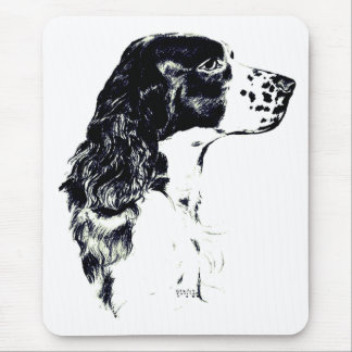 Tapis De Souris Vintage Art English Springer Spaniel Dog 