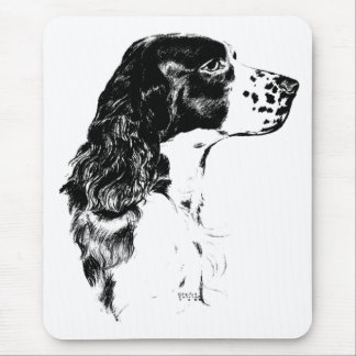 Tapis De Souris Vintage Art English Springer Spaniel Dog Mousepad