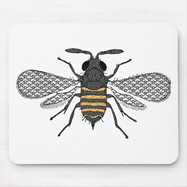 Tapis De Souris vintage bee (Devant)