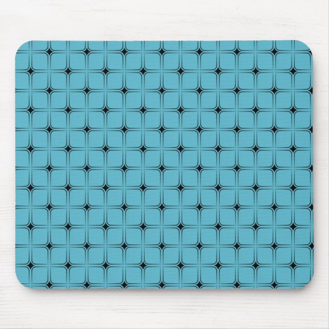 Tapis De Souris Vintage Bliss Mousepad, Turquoise (Devant)