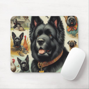 Tapis De Souris Vintage Bouvier des Flandres