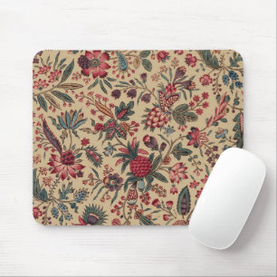Tapis De Souris Vintage Broderie Antique Florale Ameublement