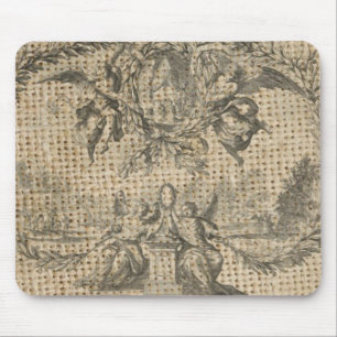 Tapis De Souris vintage burlap religieux paradis victorien ange