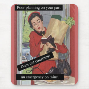 Tapis De Souris Vintage Busy Woman on Phone