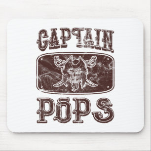 Tapis De Souris Vintage capitaine Pops Pop Pirate personnalisé Pon