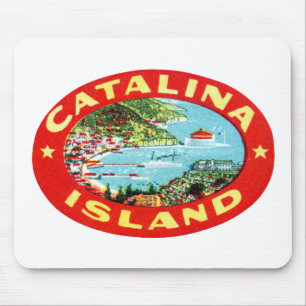 Tapis De Souris Vintage Catalina, Californie
