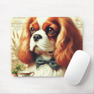 Tapis De Souris Vintage Cavalier King Charles Peinture espagnole