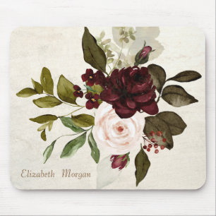 Tapis De Souris Vintage Chic Lace Fleurs Bourgogne Case-Mate iPh