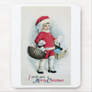 Tapis De Souris Vintage Christmas Image Mousepad