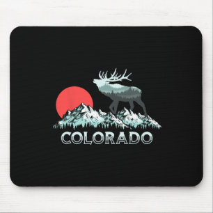 Tapis De Souris Vintage Colorado Chasseur d'Elk Conservation Retro