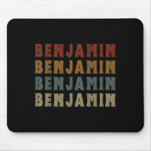 Tapis De Souris Vintage Cool Benjamin Prénom Drôle Amour Cœur