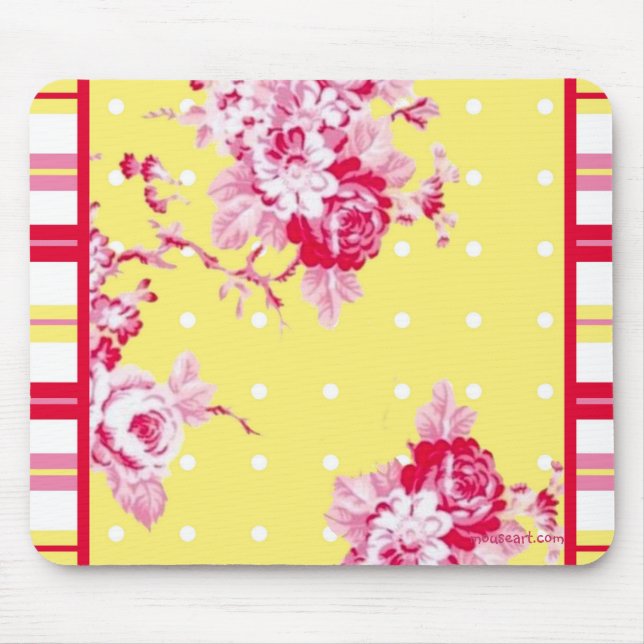 Tapis De Souris Vintage Cottage Mousepad (Devant)