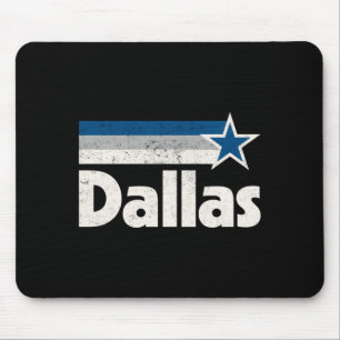 Tapis De Souris Vintage dallas texas ville forte dallas tx bleu