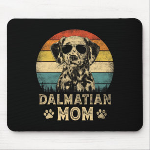 Tapis De Souris Vintage Dalmatie mère Amoureux de les chiens Fête