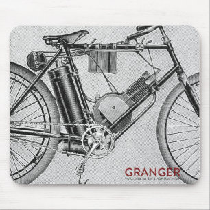 Tapis de souris vintage de moto