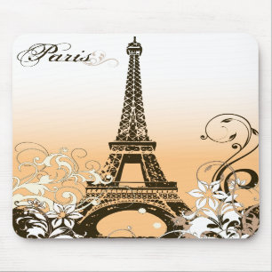 Tapis de souris vintage de Tour Eiffel