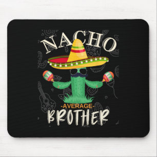 Tapis De Souris Vintage Drôle Nacho Frère Moyen Famille Correspond