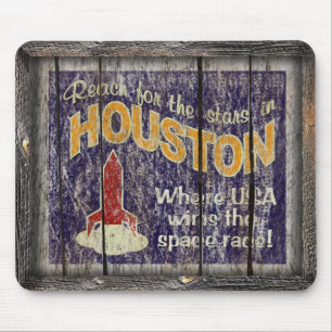 Tapis de souris vintage du Texas - de Houston