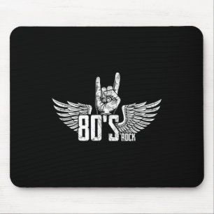 Tapis De Souris Vintage États-Unis 80 S Style Rock Concert Poster 
