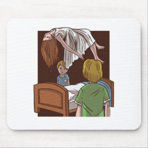 Tapis De Souris Vintage Exorciste Possédé fille